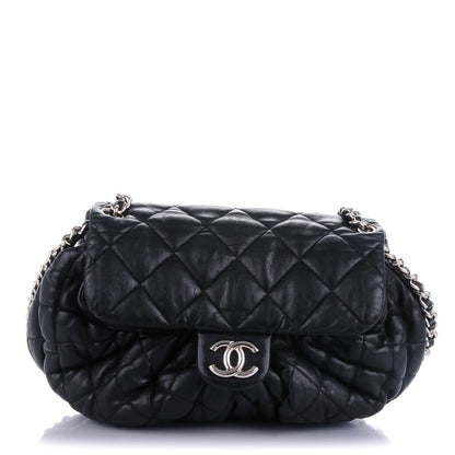 Chanel Washed Lambskin Quilted Medium Chain Around Messenger Black 1 of 7