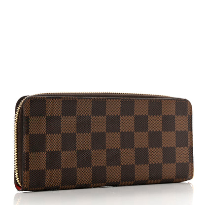 Louis Vuitton Damier Ebene Clemence Wallet Cherry 3 of 6