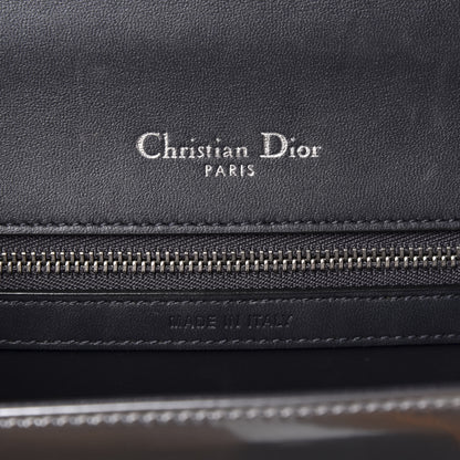 Christian Dior Metallic Patent Micro-Cannage Medium Diorama Flap Bag Silver 10 of 11
