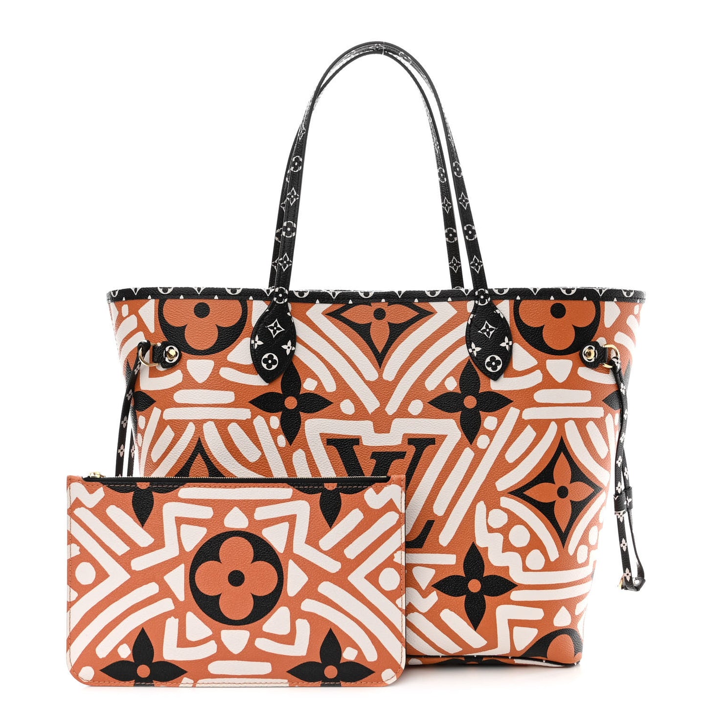 Monogram Giant Crafty Neverfull MM Creme Caramel