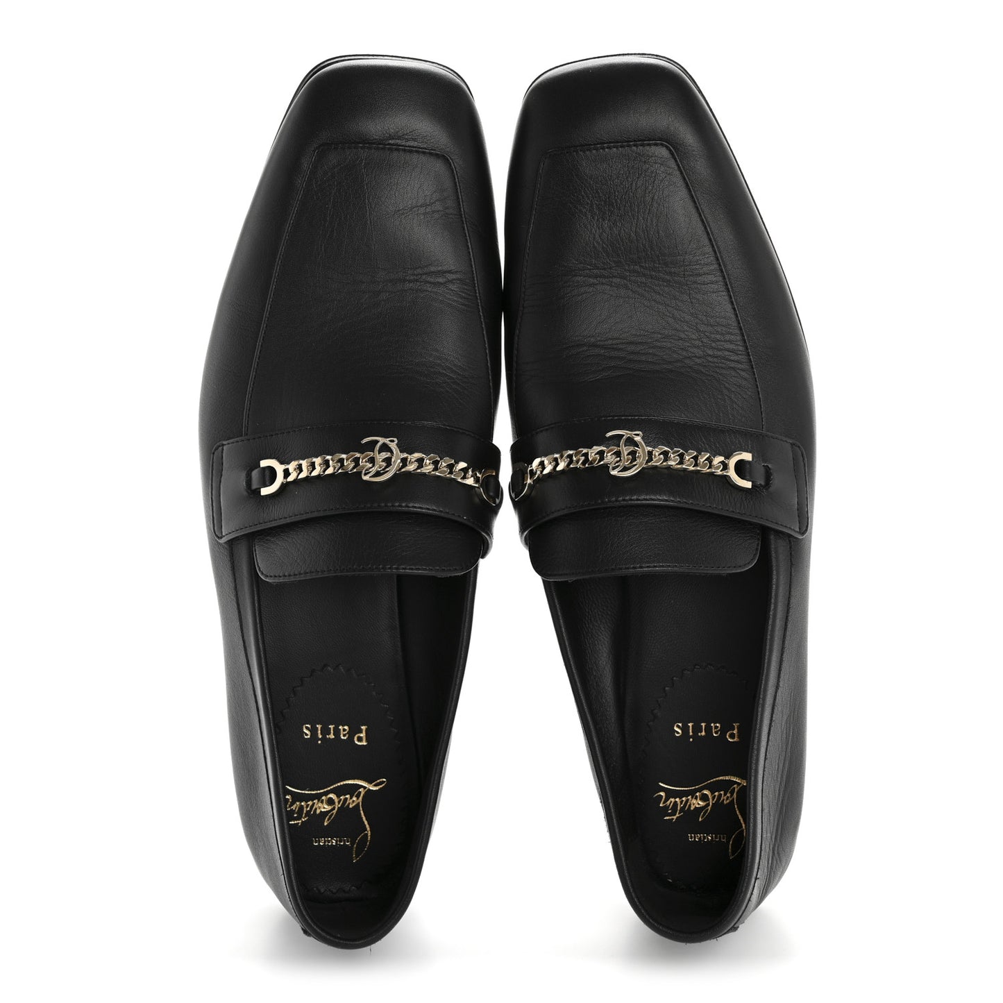 Calf Glove Womens MJ Mock Flat Loafers 39 Black