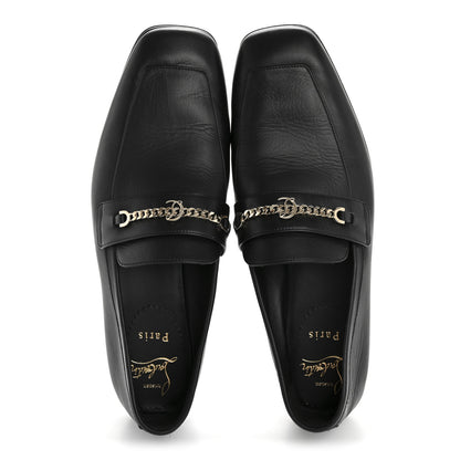 Christian Louboutin Calf Glove Womens MJ Mock Flat Loafers 39 Black 4 of 18