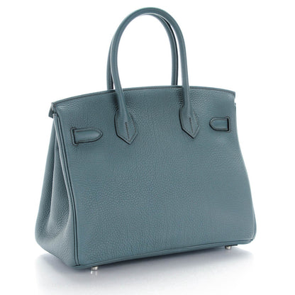 Hermes Taurillon Clemence Birkin 30 Bleu Orage 3 of 26