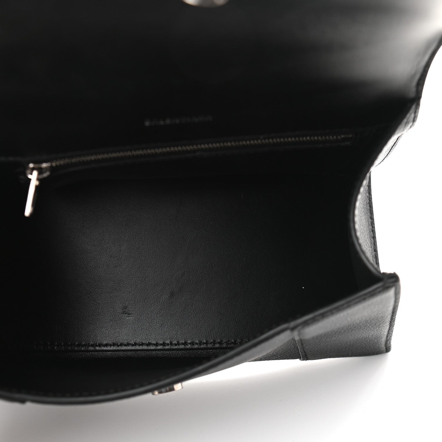 Balenciaga Grained Calfskin Small Hourglass Top Handle Bag Black 5 of 9