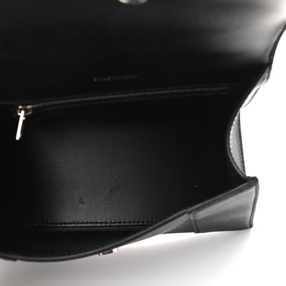 Balenciaga Grained Calfskin Small Hourglass Top Handle Bag Black 5 of 9