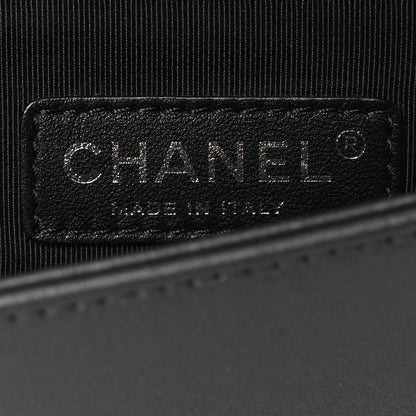 Chanel Lambskin Embossed Medium Boy Cube Flap Grey 7 of 16