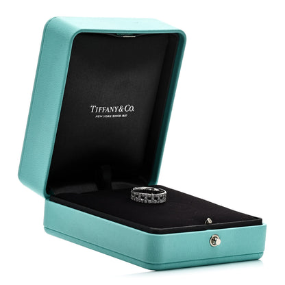 Tiffany 18K White Gold Diamond T True Wide Ring 53 6.25 5 of 5