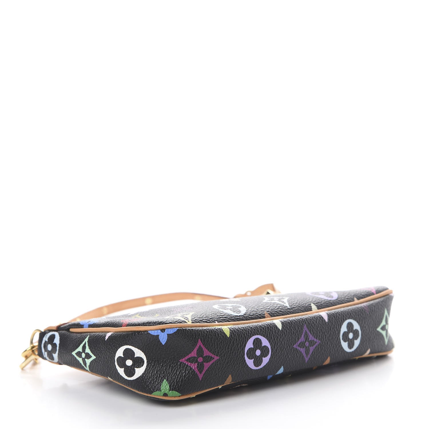 Louis Vuitton Monogram Multicolor Pochette Accessories Black 3 of 11