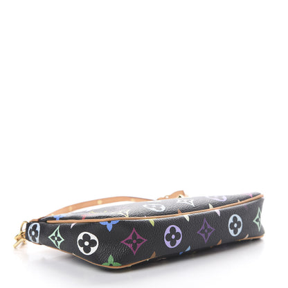Louis Vuitton Monogram Multicolor Pochette Accessories Black 3 of 11