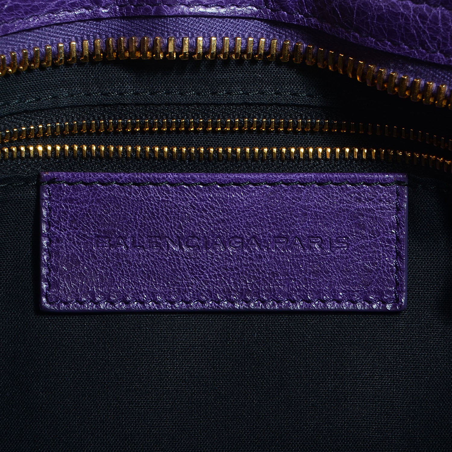 Balenciaga Agneau Giant 21 Gold Hardware City Dark Violet 6 of 12