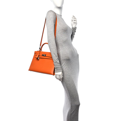 Hermes Epsom Kelly Sellier 32 Orange 2 of 11