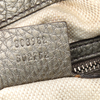 Gucci Metallic Pebbled Calfskin Medium Soho Chain Shoulder Bag Sasso 6 of 15