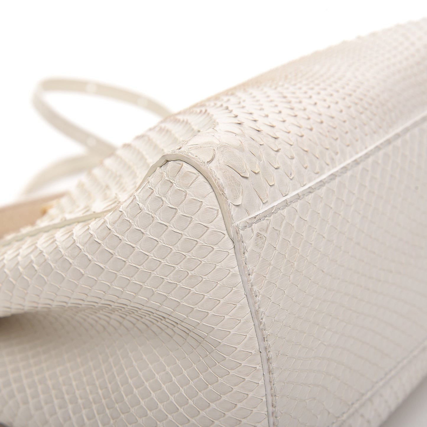 Python Mini Peekaboo Iconic Satchel White