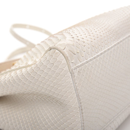 Fendi Python Mini Peekaboo Iconic Satchel White 11 of 14