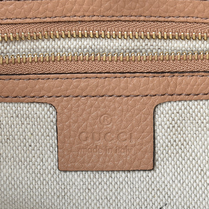 Gucci Pebbled Calfskin Medium Soho Chain Shoulder Bag Camelia 8 of 10