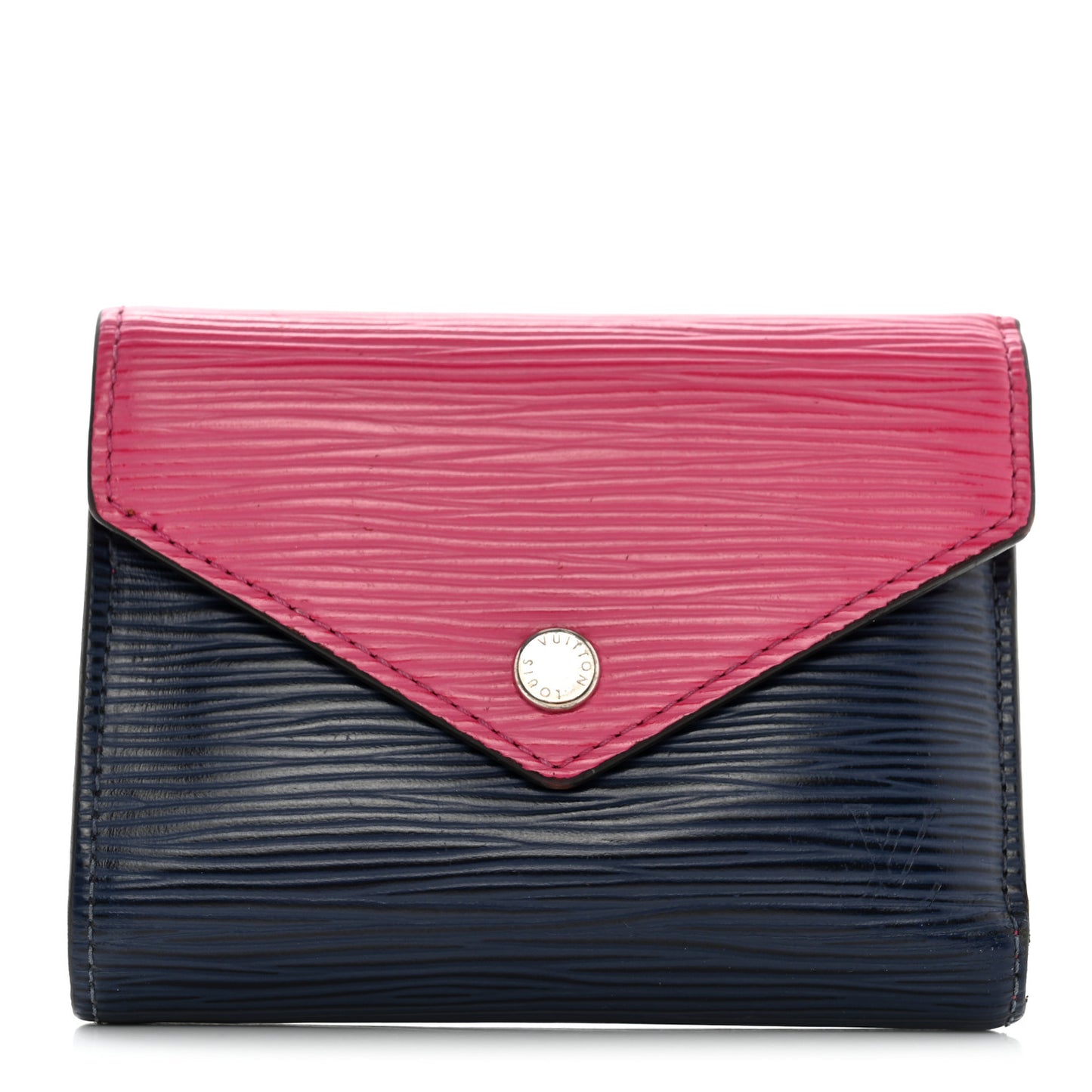 Epi Victorine Wallet Indigo Hot Pink