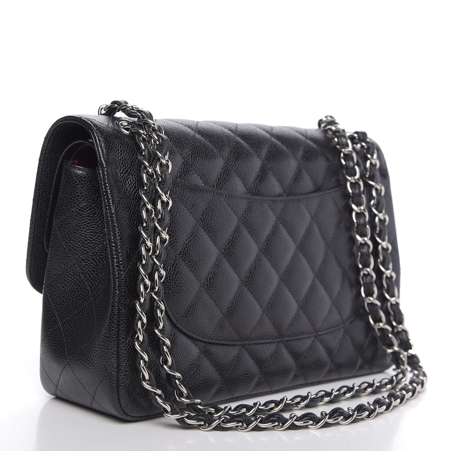 Chanel Caviar Quilted Jumbo Double Flap Black 4 of 12