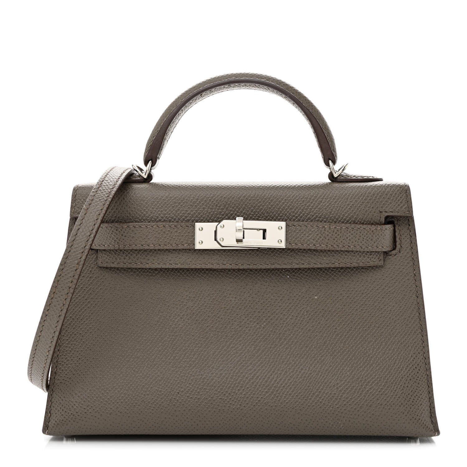 Hermes Epsom Mini Kelly Sellier 20 Etain 1 of 10