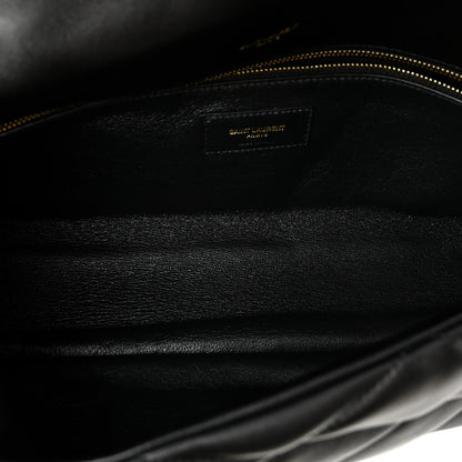 Saint Laurent Lambskin Quilted Sade Puffer Envelope Clutch  Black 5 of 9