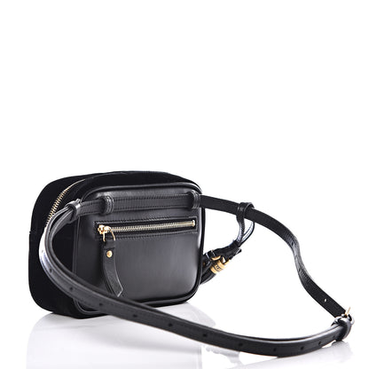 Saint Laurent Velour Matelasse Monogram Lou Belt Bag Black 2 of 8