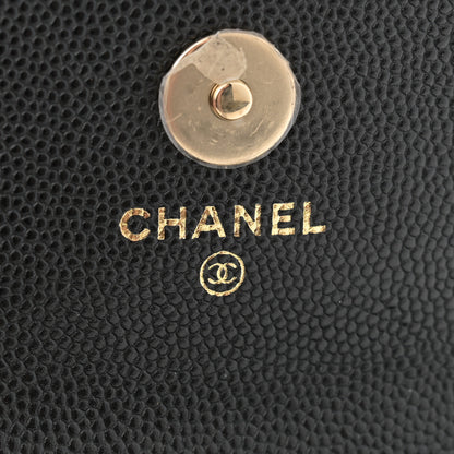Chanel Caviar Quilted Belt Bag With Charms On Chain Black 6 of 11