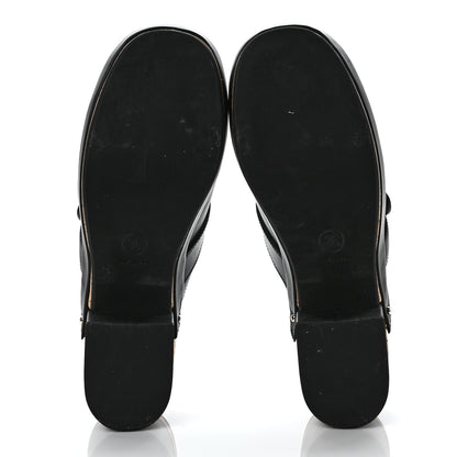 Chanel Calfskin CC Turn Lock Clogs 38 Black 5 of 7