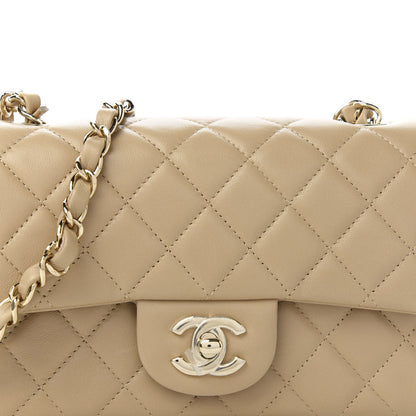 Chanel Lambskin Quilted Mini Rectangular Flap Dark Beige 10 of 11