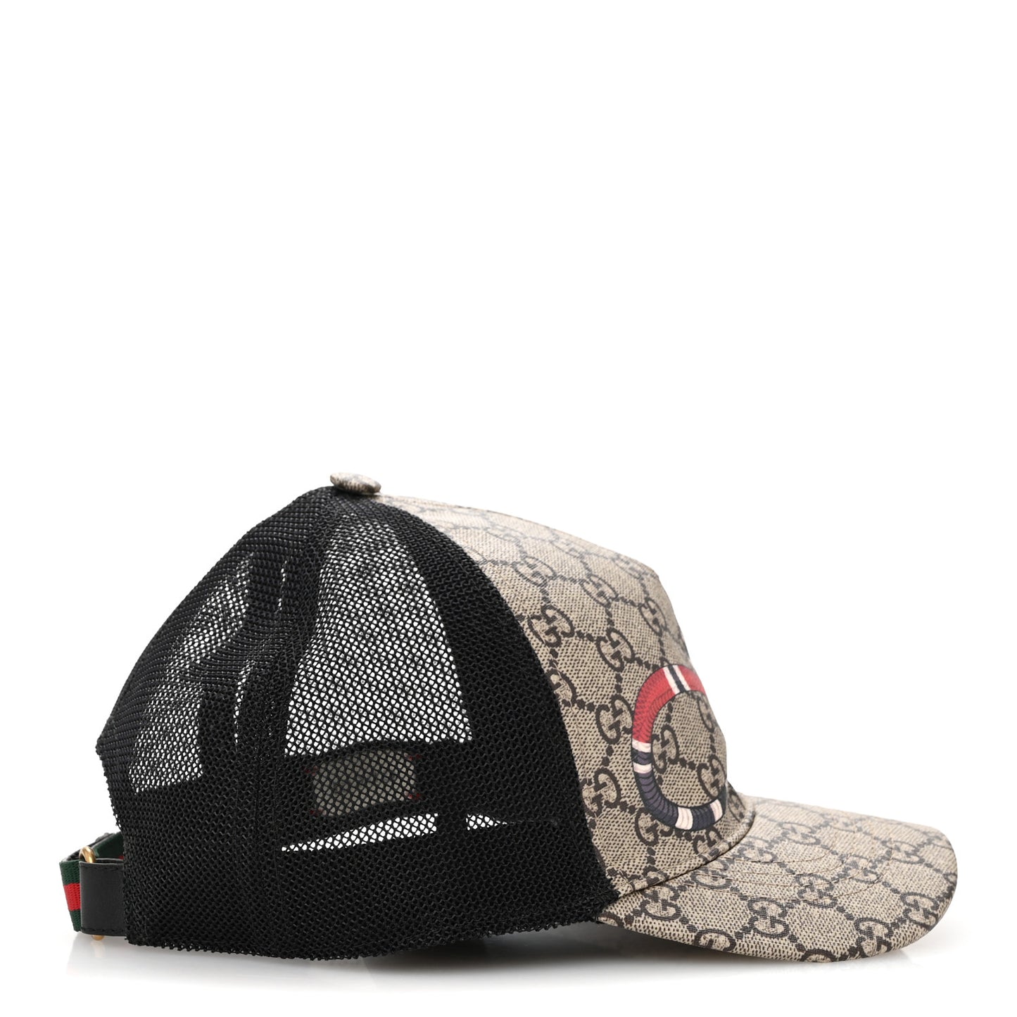 GG Supreme Monogram Kingsnake Print Baseball Hat M 58 Beige
