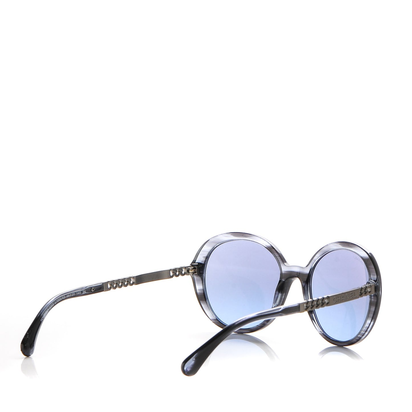 Chain Oval Summer Sunglasses 5353 Blue
