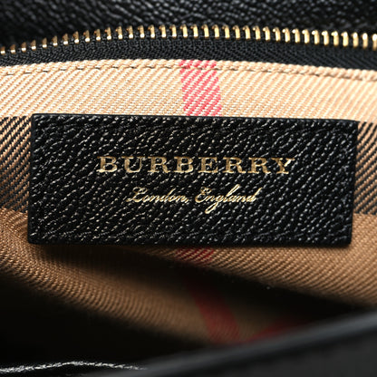 Burberry Soft Grain Calfskin Medium Buckle Tote Black 6 of 9