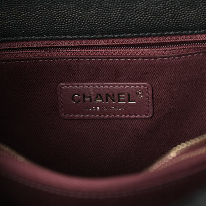Chanel Caviar Quilted Small Coco Handle Flap Black 6 of 10