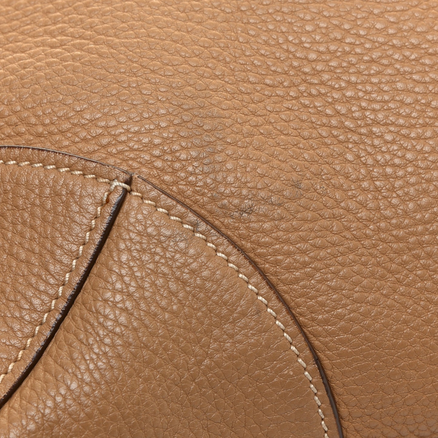 Vitello Daino Shopping Satchel Caramel