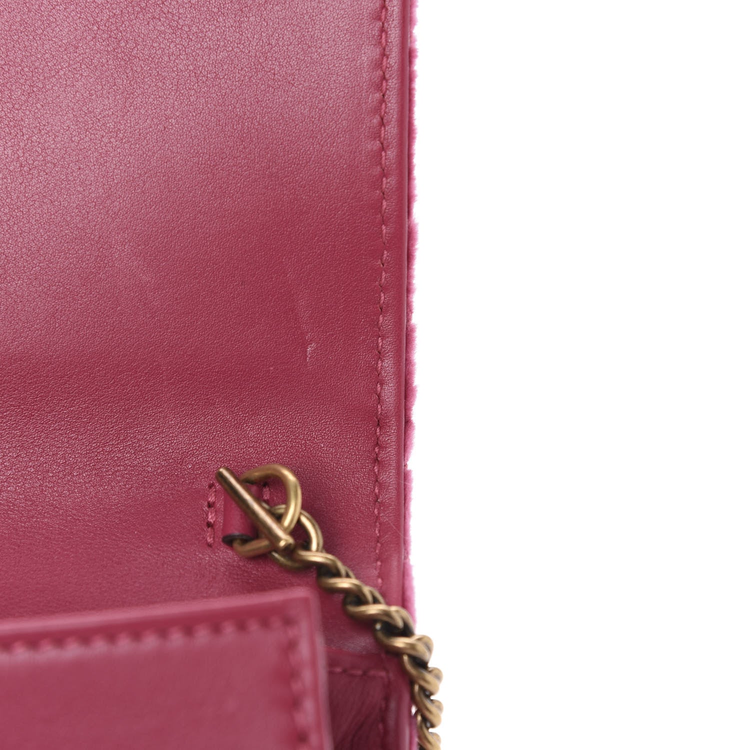 Gucci Velvet Matelasse Love Embroidered GG Marmont Mini Bag Light Raspberry Rose 9 of 11