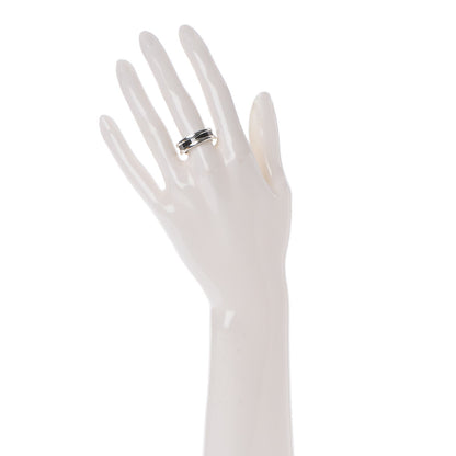 Bulgari Sterling Silver Ceramic Save The Children One-Band Ring 54 7 2 of 4