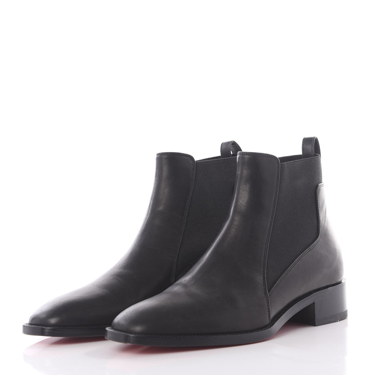Calfskin Ingrassato Womens Marmada Flat Chelsea Boots 35.5 Black