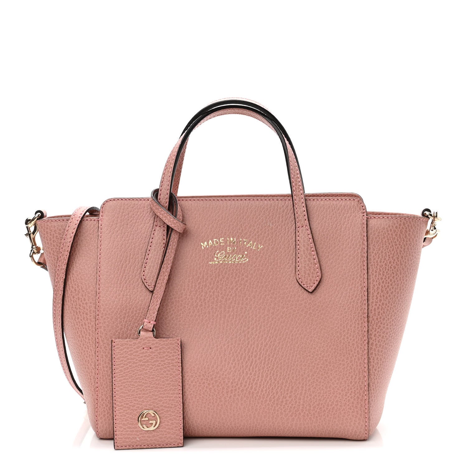 Gucci Dollar Calfskin Mini Swing Top Handle Bag Soft Pink 1 of 10