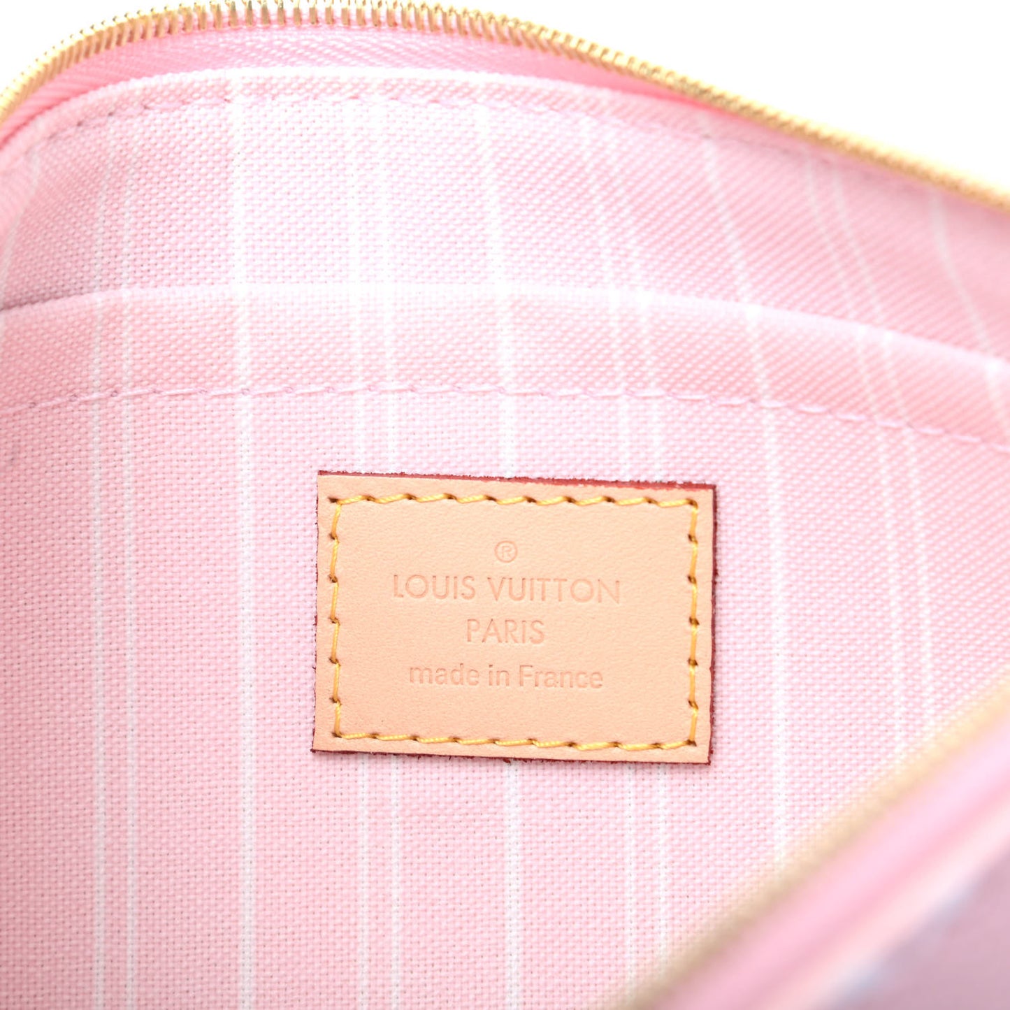 Monogram By The Pool Neverfull MM Pochette Light Pink