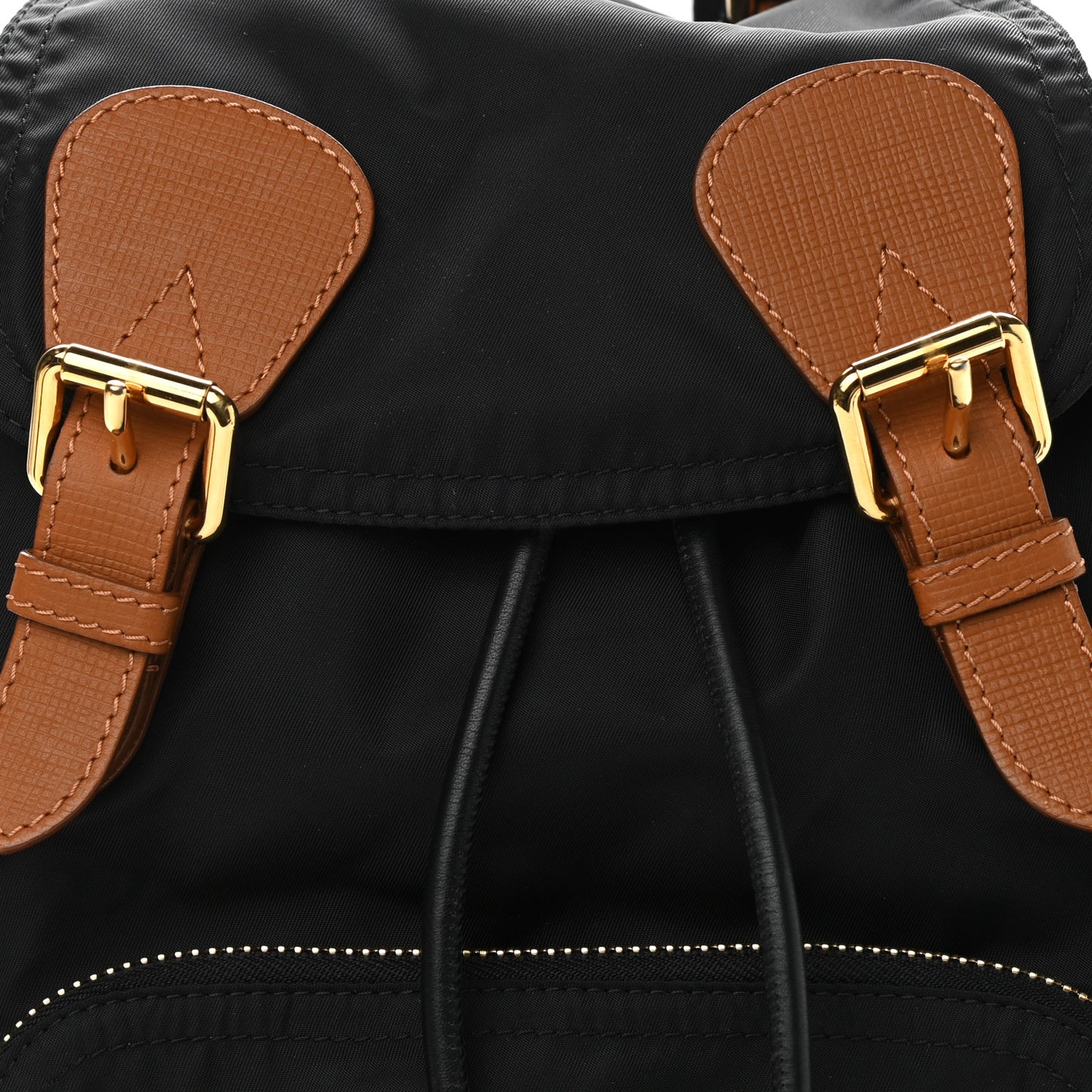Nylon Medium Rucksack Backpack Black