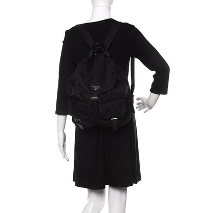 Prada Nylon Vela Medium Backpack Black 2 of 10