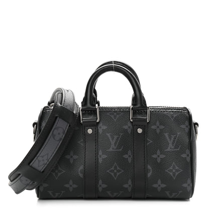 Louis Vuitton Reverse Monogram Eclipse Keepall XS Black 1 of 9