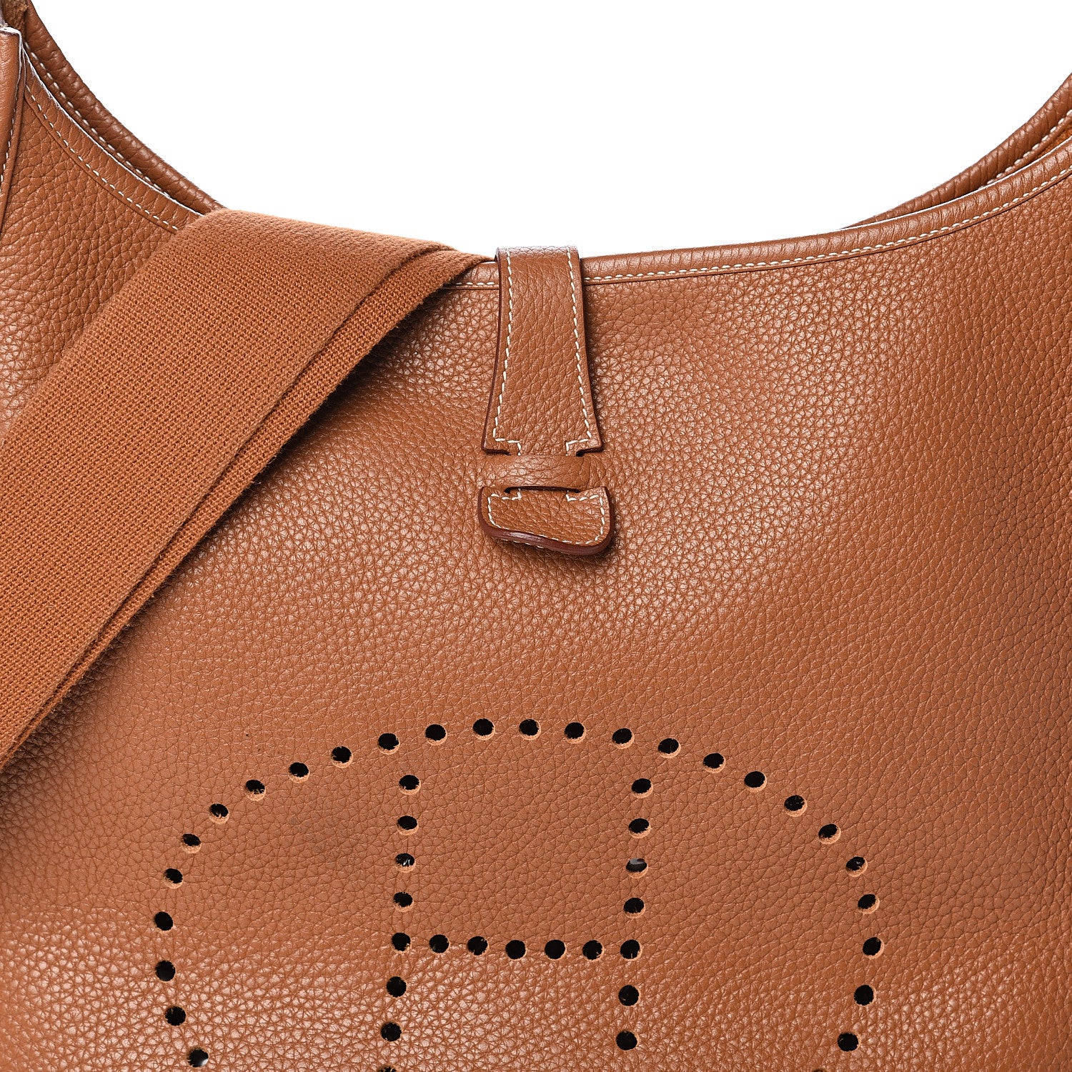 Hermes Taurillon Clemence Evelyne III GM Gold 6 of 8