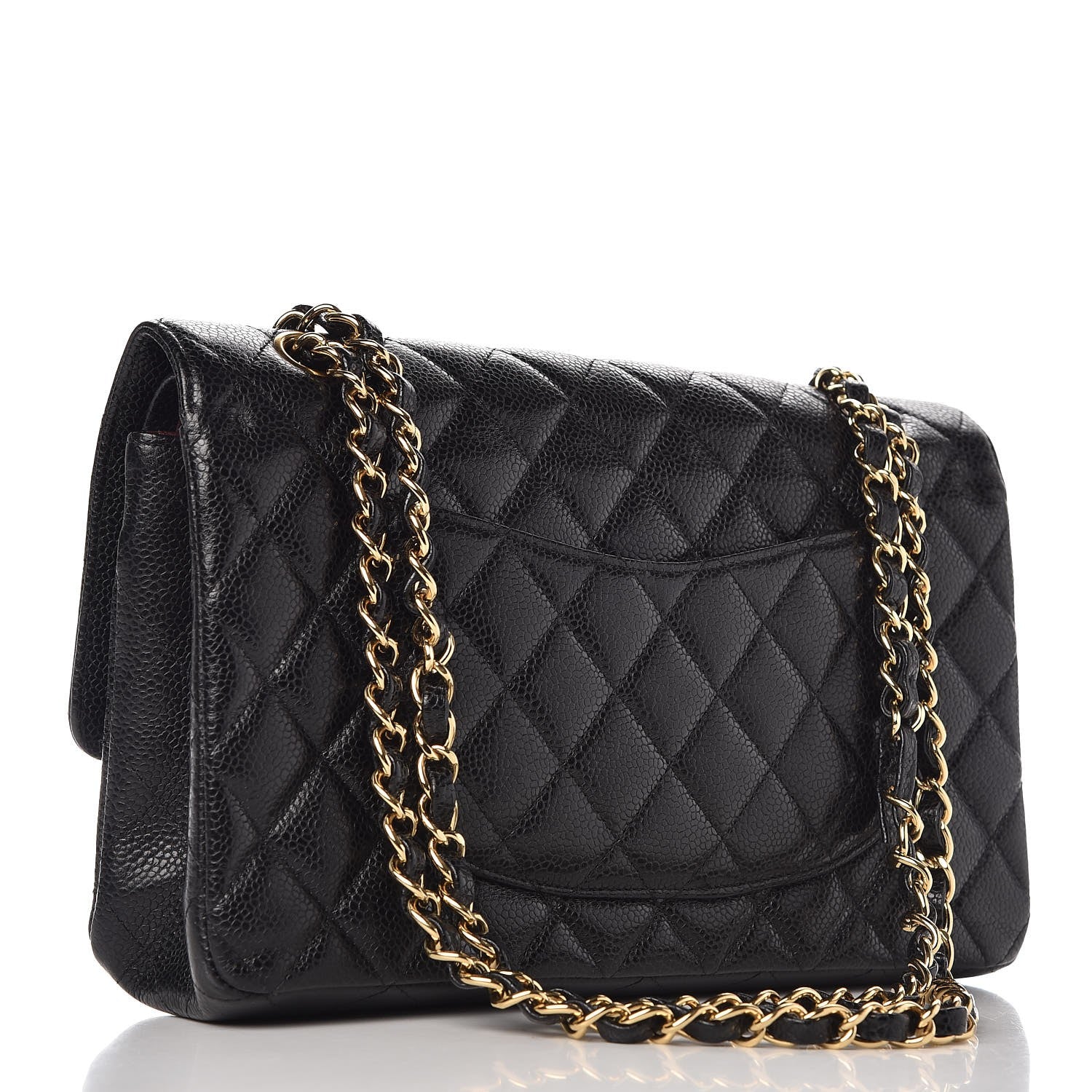 Chanel Caviar Quilted Medium Double Flap Black 3 of 13