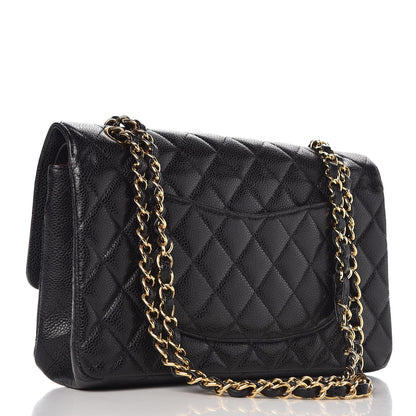 Chanel Caviar Quilted Medium Double Flap Black 3 of 13
