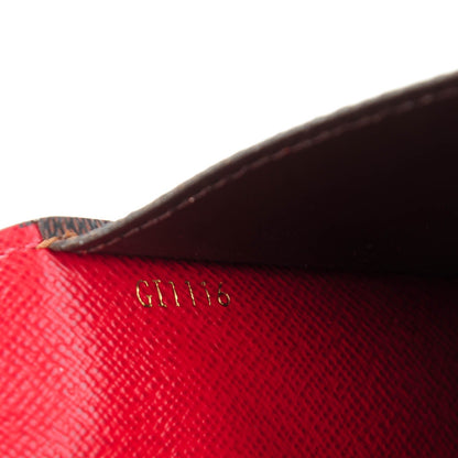 Louis Vuitton Damier Ebene Josephine Wallet Red 7 of 7