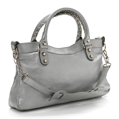 Balenciaga Pearlescent Goatskin Classic Palladium Hardware First Gris Gris Light 7 of 25