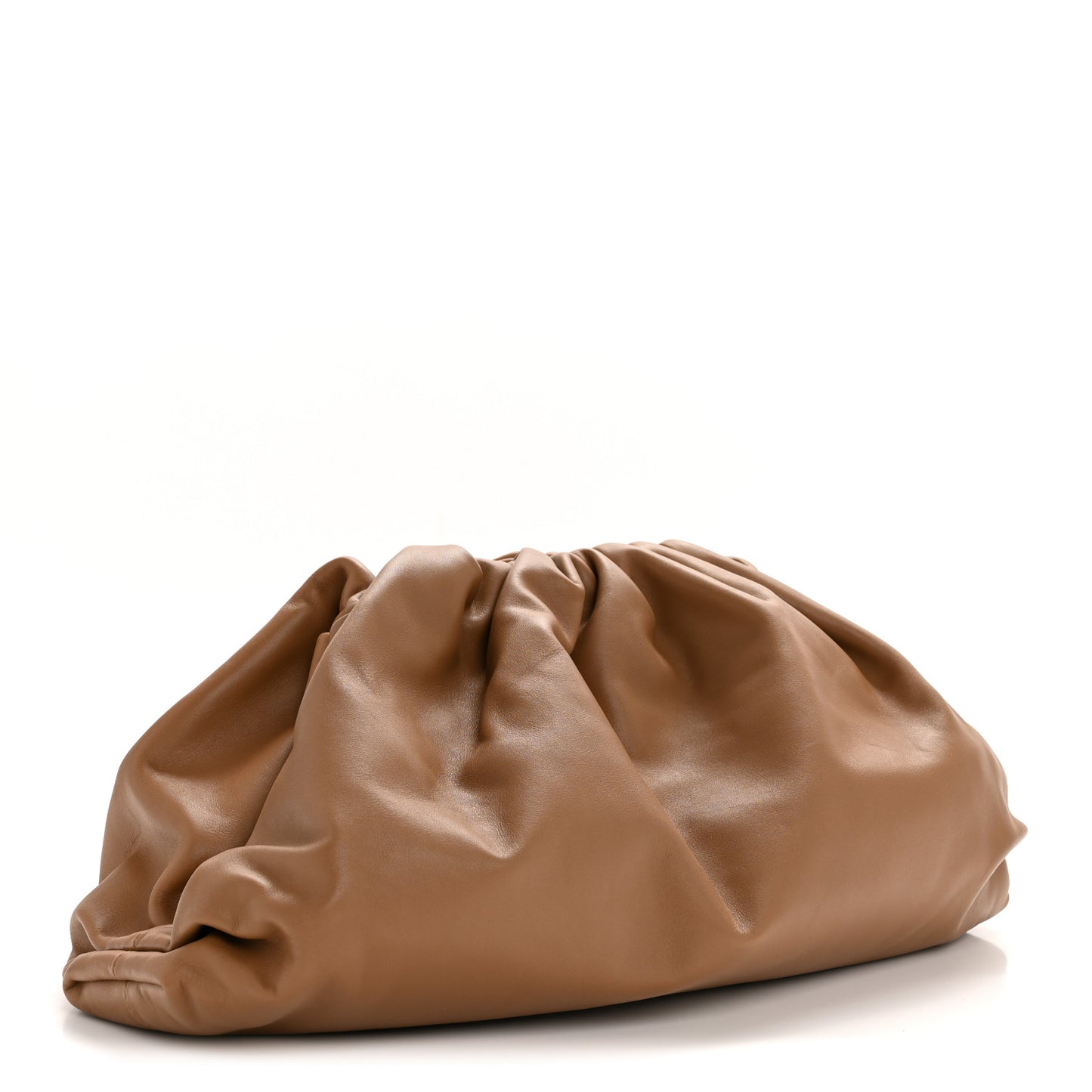 Smooth Butter Calf The Pouch Oversized Clutch Teak