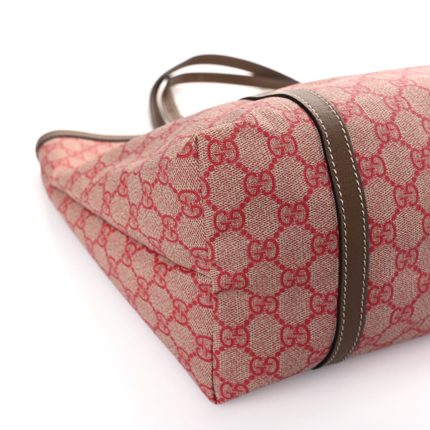 GG Supreme Monogram Medium Nice Tote Red