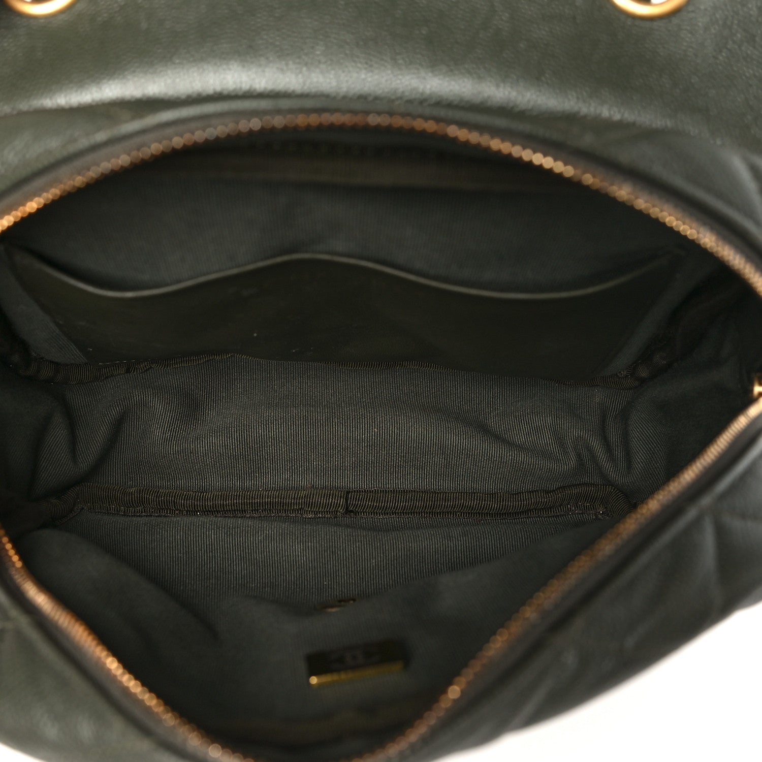 Chanel Caviar Quilted Zip Flap Khaki 5 of 11