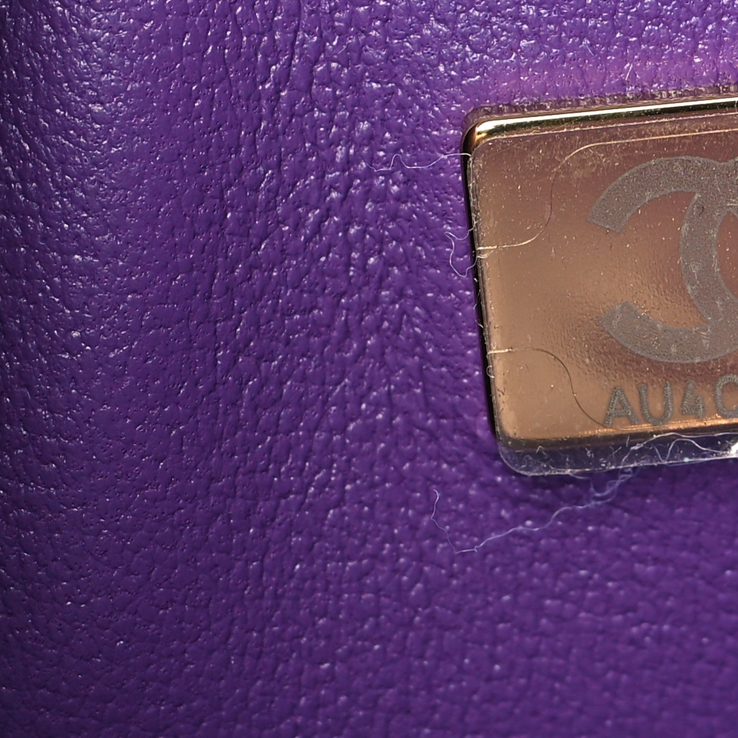 Chanel Caviar Quilted Small Double Flap Purple 7 of 10