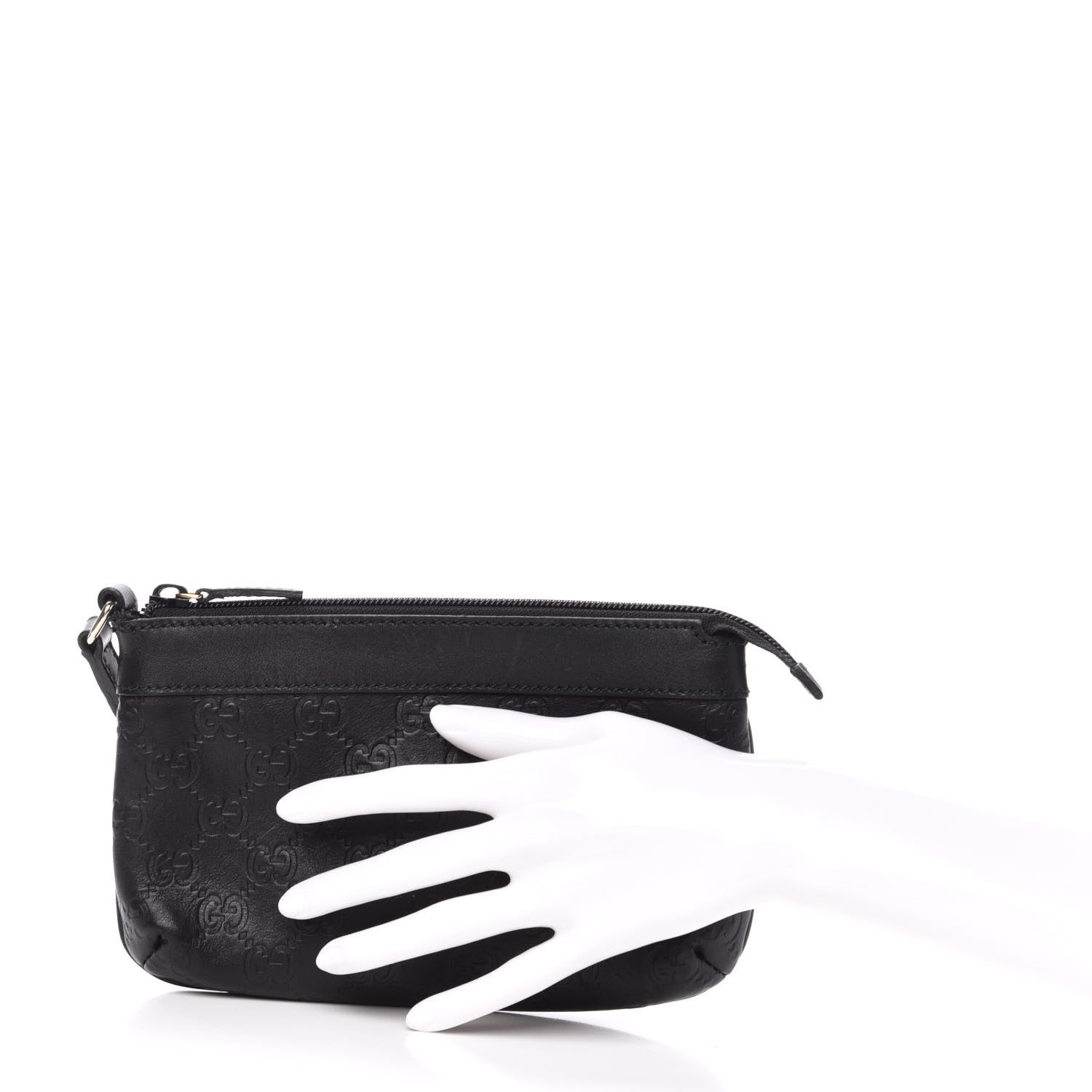 Gucci Guccissima Wristlet Black 2 of 16